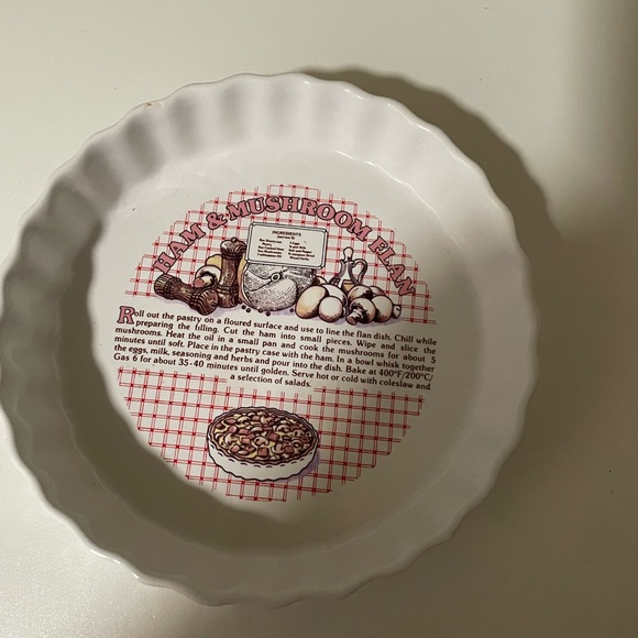 Ham and Mushroom  7” Flan Bakeware with recipe - Picture 2 of 4
